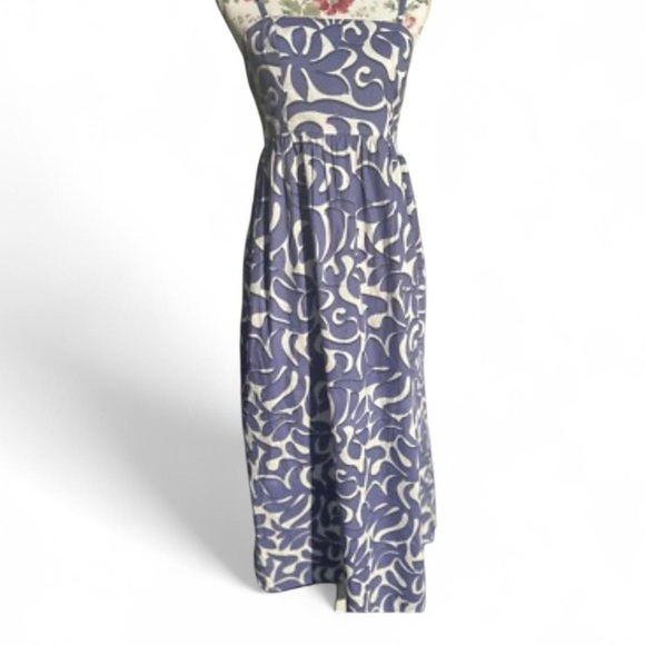 Jessica Simpson Boho Periwinkle Purple Maxi Dress Adjustable Straps Size Small - Picture 2 of 8